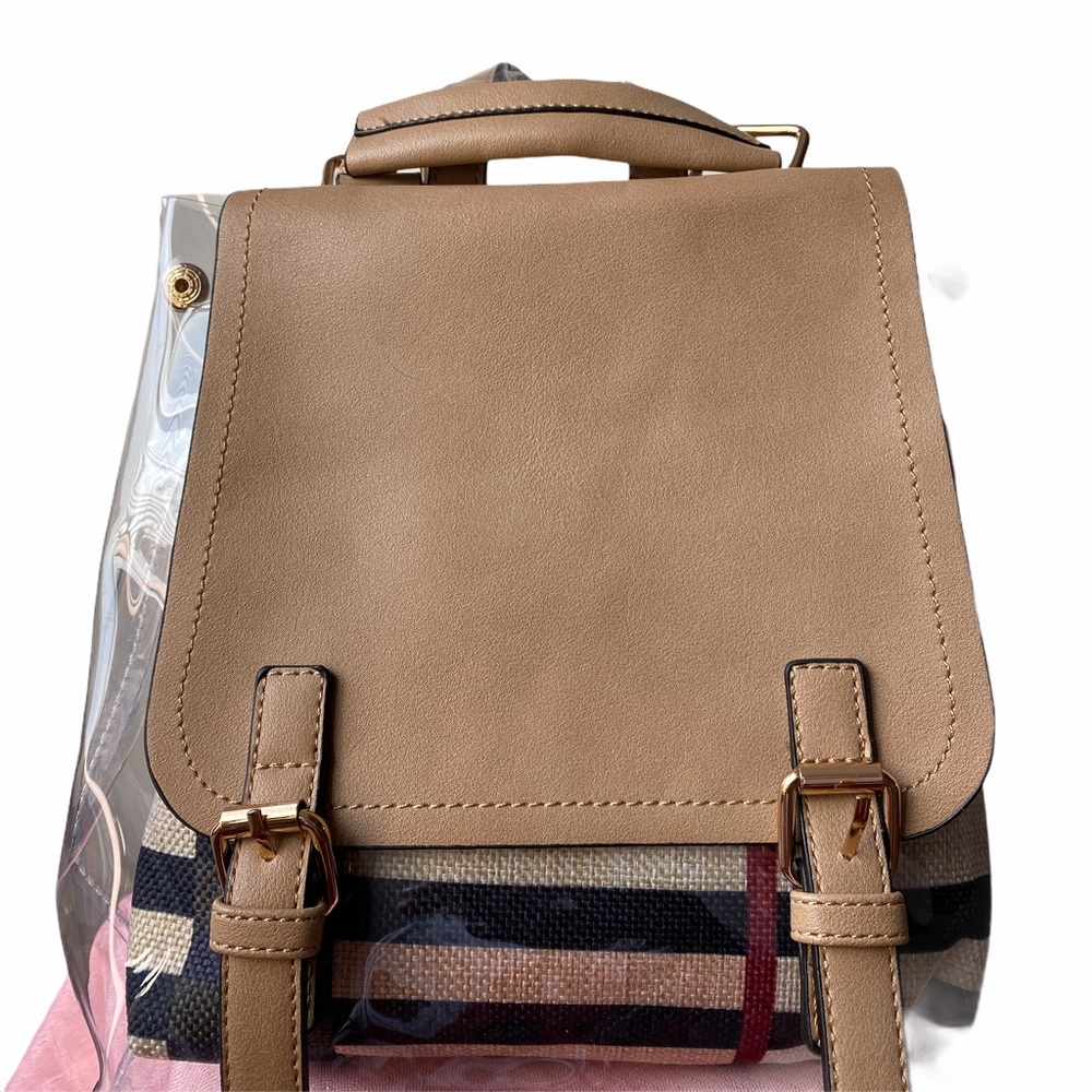 Tan backpack